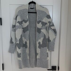 Gray and White Camo Women's Sweater